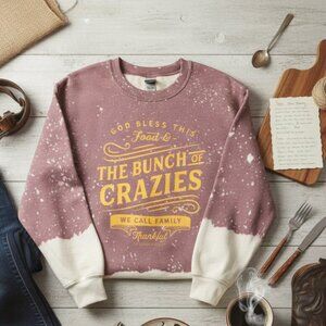 Southern Bliss Company "The Bunch of Crazies" Bleached Sweatshirt
